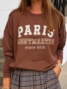 MARTA SWEATSHIRT, 261838 CHOKOLADE