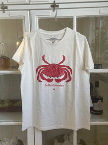 LOLLYS LAUNDRY T-SHIRT, ROMA WHITE/RED