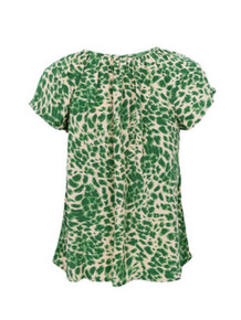 BLACK COLOUR BLUSE, LUNA DANA GREEN LEO