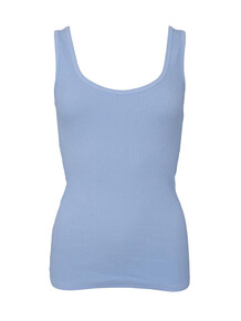 BLACK COLOUR TOP, VIBS RIB LT. BLUE
