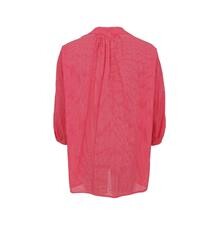 BLACK COLOUR BLUSE, OLGA RED STRIPE