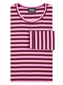 NØRGAARD PÅ T-SHIRT, 101 BROADWAY AUBERGINE/PINK