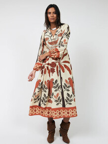 LOLLYS LAUNDRY KJOLE, SARAI CREME