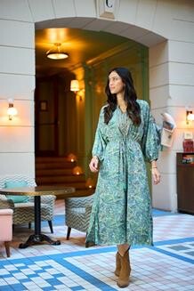 BLACK COLOUR KJOLE, LUNA SEA GREEN