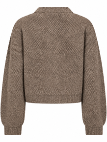 GOSSIA CARDIGAN, CARNAE BROWN MELANGE