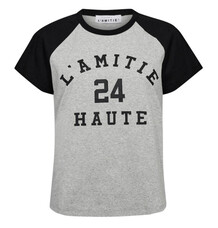 HAUTE L' AMITIE T-SHIRT, NECKLINE COLLEGE TEE