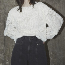 CO´ COUTURE BLUSE, SHANIA FLUFFY OFF WHITE