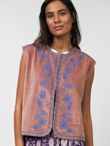 LOLLYS LAUNDRY VEST, BIN DUSTY ROSE