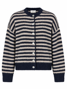 NEO NOIR CARDIGAN, ISANA  NAVY STRIPE