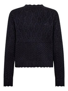 CO' COUTURE CARDIGAN, ROW NAVY