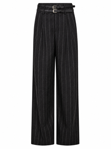HAUTE L'AMITIÉ BUKSER, IVANNA BELT PANT DARK GREY
