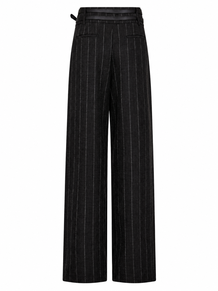 HAUTE L'AMITIÉ BUKSER, IVANNA BELT PANT DARK GREY