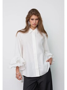 CO' COUTURE SKJORTE, HALEN FLARE WHITE