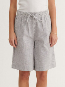 BASIC APPAREL SHORTS, ASTA BLÅ STRIB