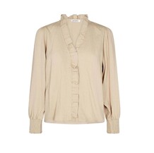 CO' COUTURE SKJORTE, SUEDA FRILL BONE