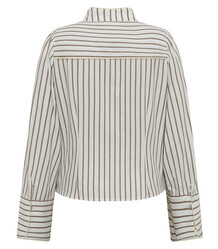 GOSSIA SKJORTE, NICO WHITE/BROWN