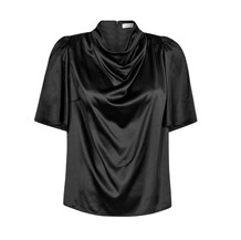 CO' COUTURE BLUSE, CAMERON WATTERFALLNECK BLACK