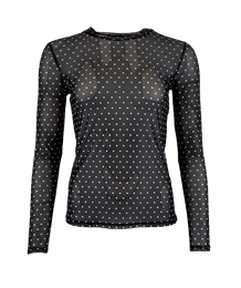 BLACK COLOUR T-SHIRT, ANNIE MESH SORT PRIK
