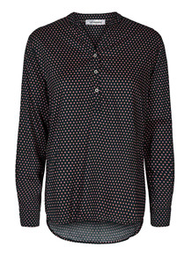 CO' COUTURE SKJORTE, ALBI DOT DARK GREY