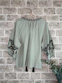 CABANA LIVING BLUSE, NILLOU GREEN