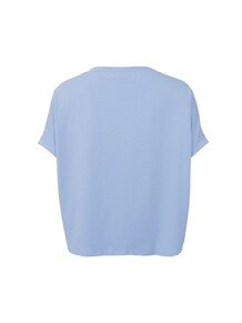 BLACK COLOUR T-SHIRT, MAY LOOSE LT. BLUE