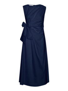 AMAZE KJOLE, STELLA CHAMBRAY DARK BLUE