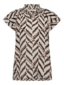 CO'COUTURE TOP, MEMPHIS SUNRISE OFF WHITE