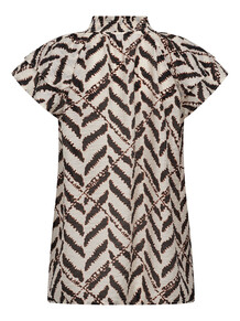 CO'COUTURE TOP, MEMPHIS SUNRISE OFF WHITE