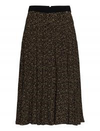 SUPERDRY NEDERDEL, RONDA MIDI SKIRT GREEN LEO
