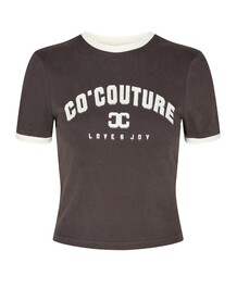 CO' COUTURE T-SHIRT, EDGE ANTRACIT