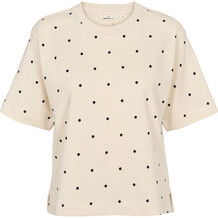BASIC APPAREL T-SHIRT, ANNELI 482 BIRCH/BLACK