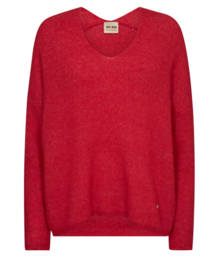 MOS MOSH STRIK, THORA V-NECK RHYTHM RED