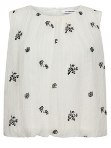 CO´ COUTURE BALLOON TOP, COLLEEN OFF WHITE