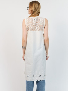 LOLLYS LAUNDRY TOP, BELLO LONG WHITE