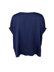 BLACK COLOUR TOP, MABEL DARK BLUE