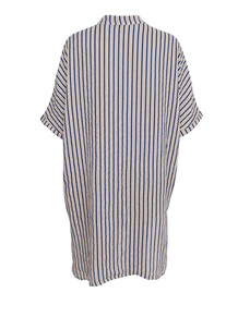 BLACK COLOUR TUNIKA, MELINA NAVY STRIPE