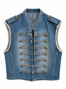 MARTA VEST, 268678 DENIM