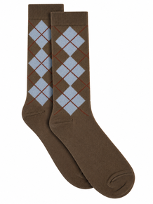 MP ULD STRØMPE, 12-79772-351 DARK BROWN