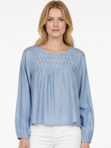 CO' COUTURE BLUSE, TASSY RAGLAN BLUE