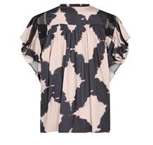 GOSSIA BLUSE, THESSAGO LATTE/BLACK