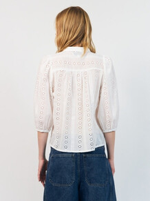 LOLLYS LAUNDRY BLUSE, JUNE WHITE