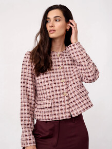 CO' COUTURE JAKKE, TIKA BOUCLE DUST
