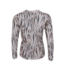 BLACK COLOUR MESH, FLORENCE ZEBRA