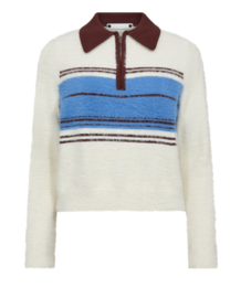 CO´COUTURE ZIP STRIK, TORY STRIPE OFF WHITE