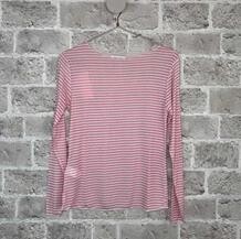 CABANA LIVING T-SHIRT, STRIPE ROSA