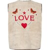 LOLLYS LAUNDRY VEST, JACE LOVE BEIGE