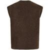 MARTA STRIK VEST, KN8038 BRUN