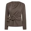 CO' COUTURE BLUSE, TENGA TIE WALNUT