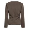 CO' COUTURE BLUSE, TENGA TIE WALNUT