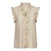 CO' COUTURE TOP, TASSY FRILL BISQUI